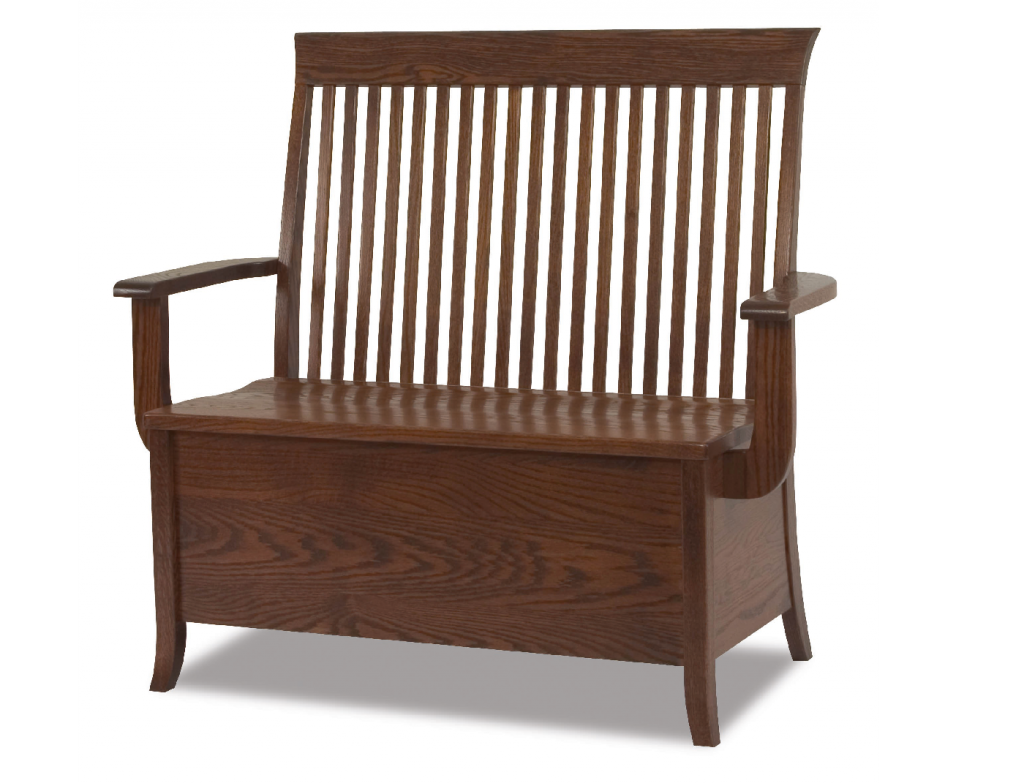 Shaker Bench with Storage Option Amish Furniture of Austin