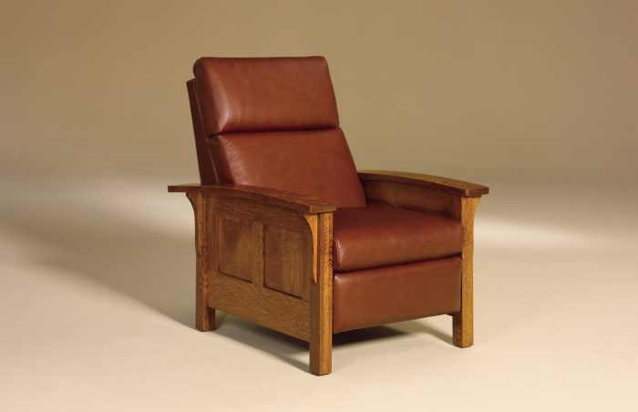 Mission Panel Recliner with Leather Option