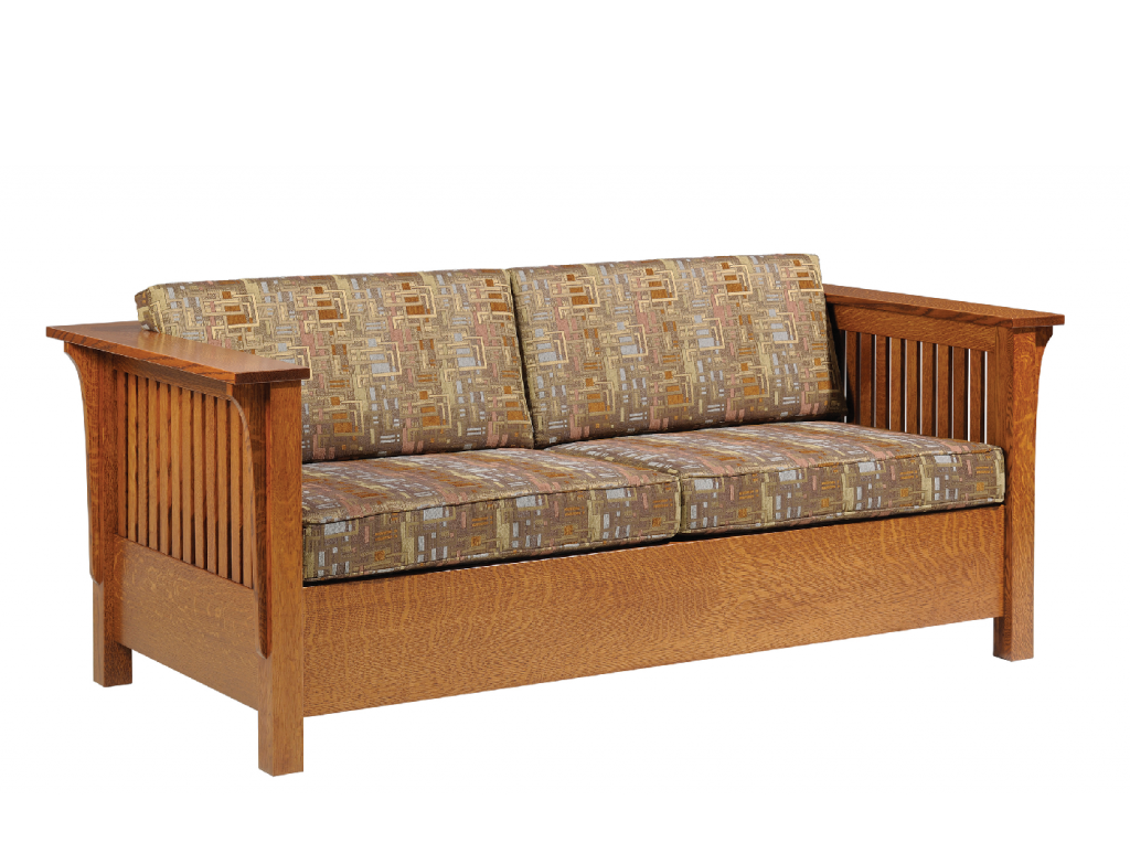 Mission Slat Sleeper Sofa - Amish Furniture of Austin