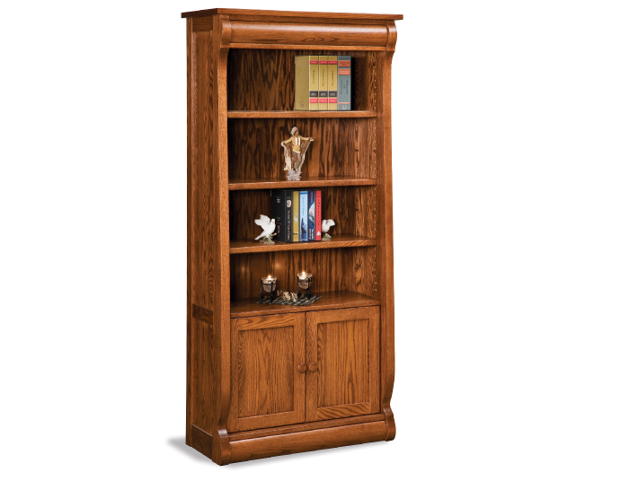 Traditional Sleigh Bookcase