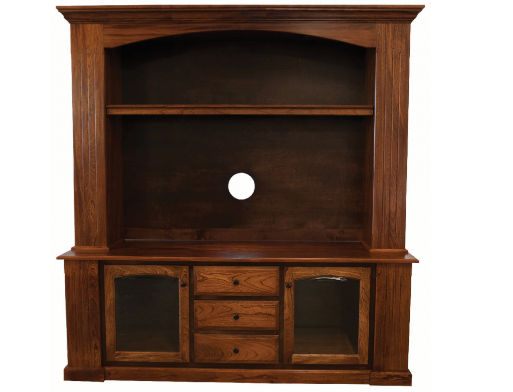 Shaker entertainment center Amish Furniture of Austin